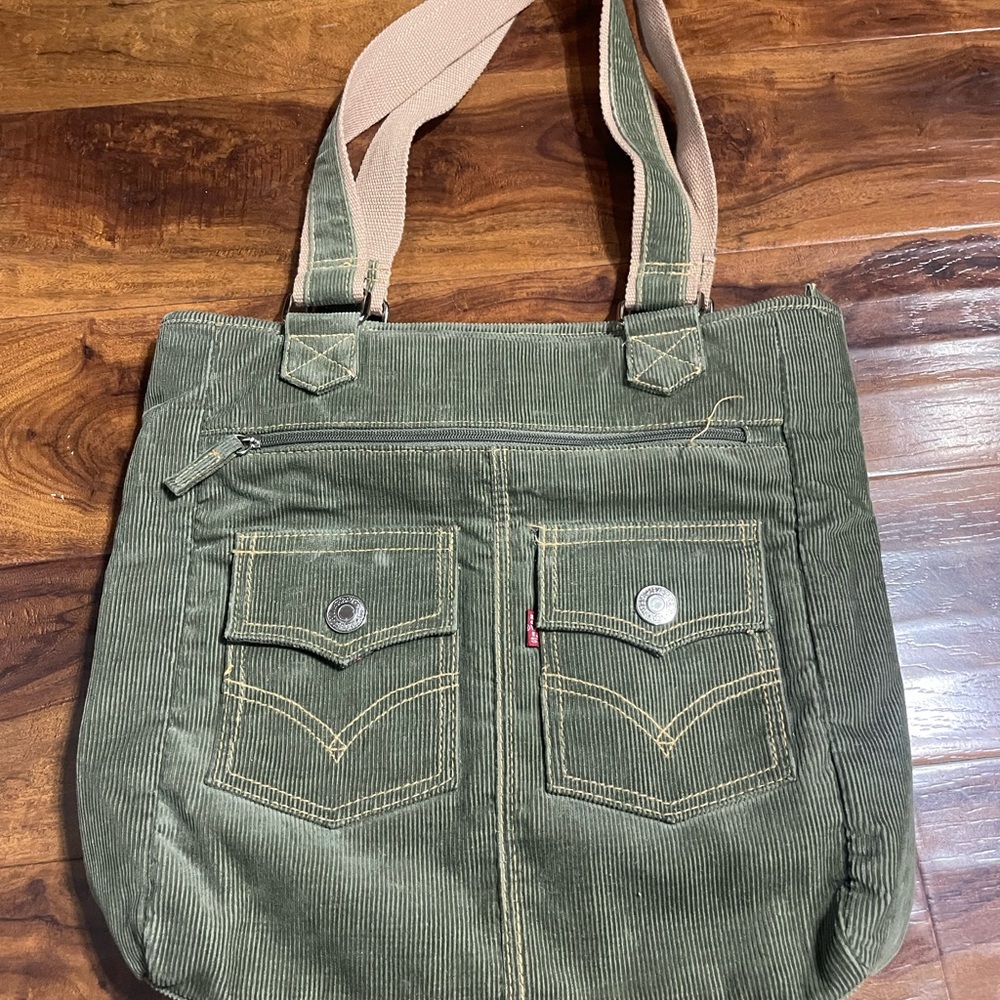 Levi’s Green vintage Corduroy Tote Bag